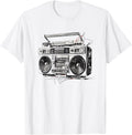Ghetto Blaster Hip Hop 80's 90's Street Gangster Rap Lover T-Shirt
