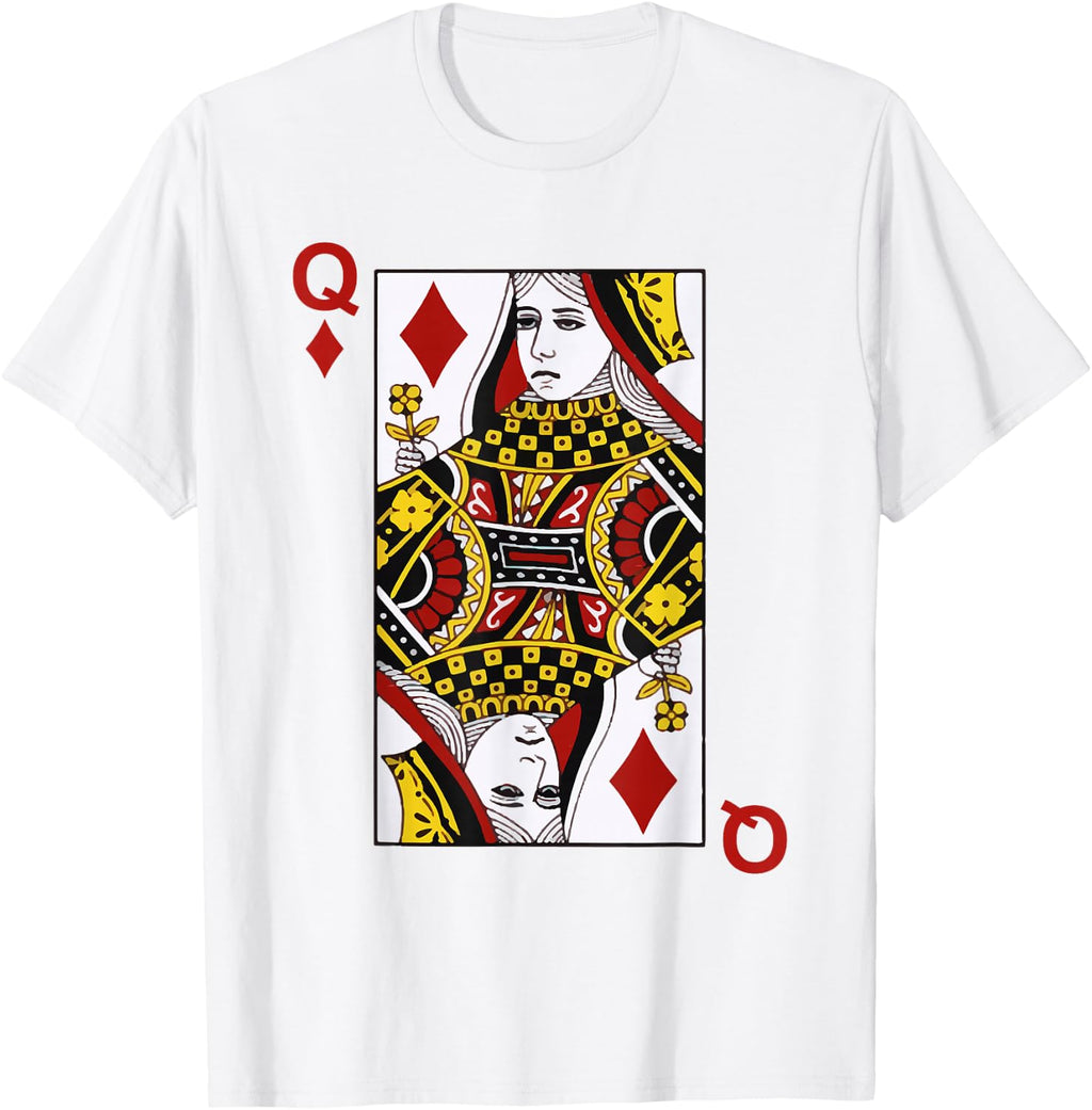 Queen of Diamond Blackjack Cards Poker 21 Q T-Shirt