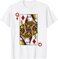 Queen of Diamond Blackjack Cards Poker 21 Q T-Shirt