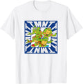 Teenage Mutant Ninja Turtles Retro Vintage Box Group Shot T-Shirt