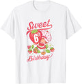 Strawberry Shortcake Vintage Sweet 6th Birthday T-Shirt
