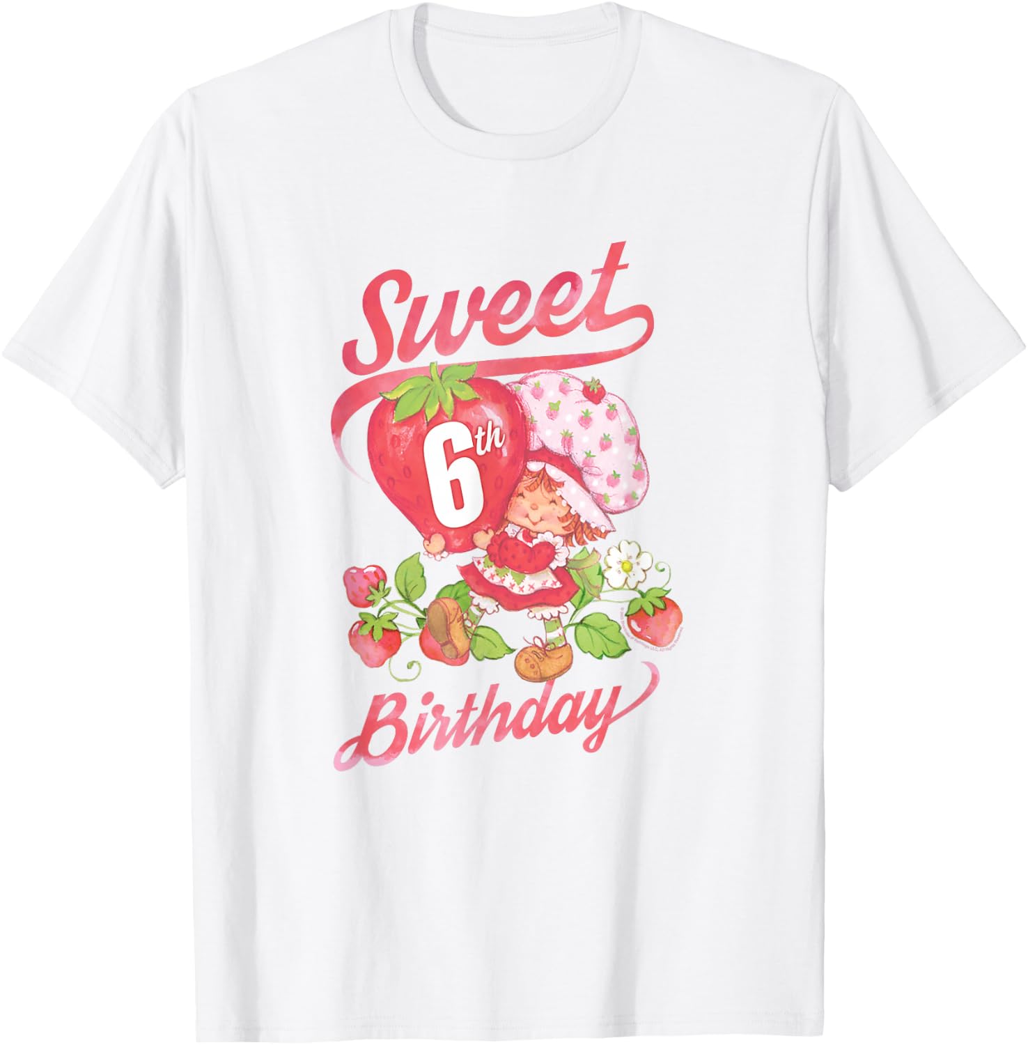 Strawberry Shortcake Vintage Sweet 6th Birthday T-Shirt