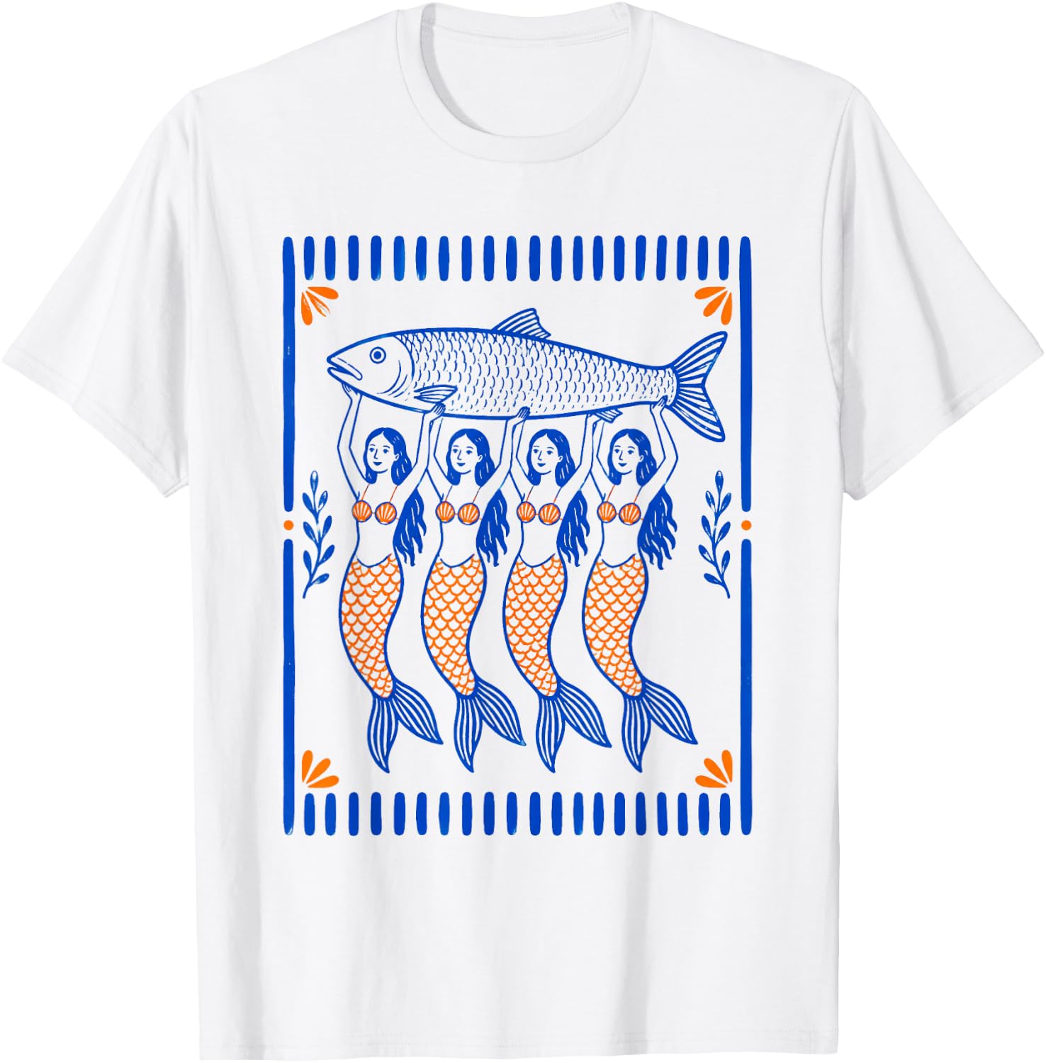Mermaid Sardine Tinned Fish Sea Food Canned Sardines Ocean T-Shirt