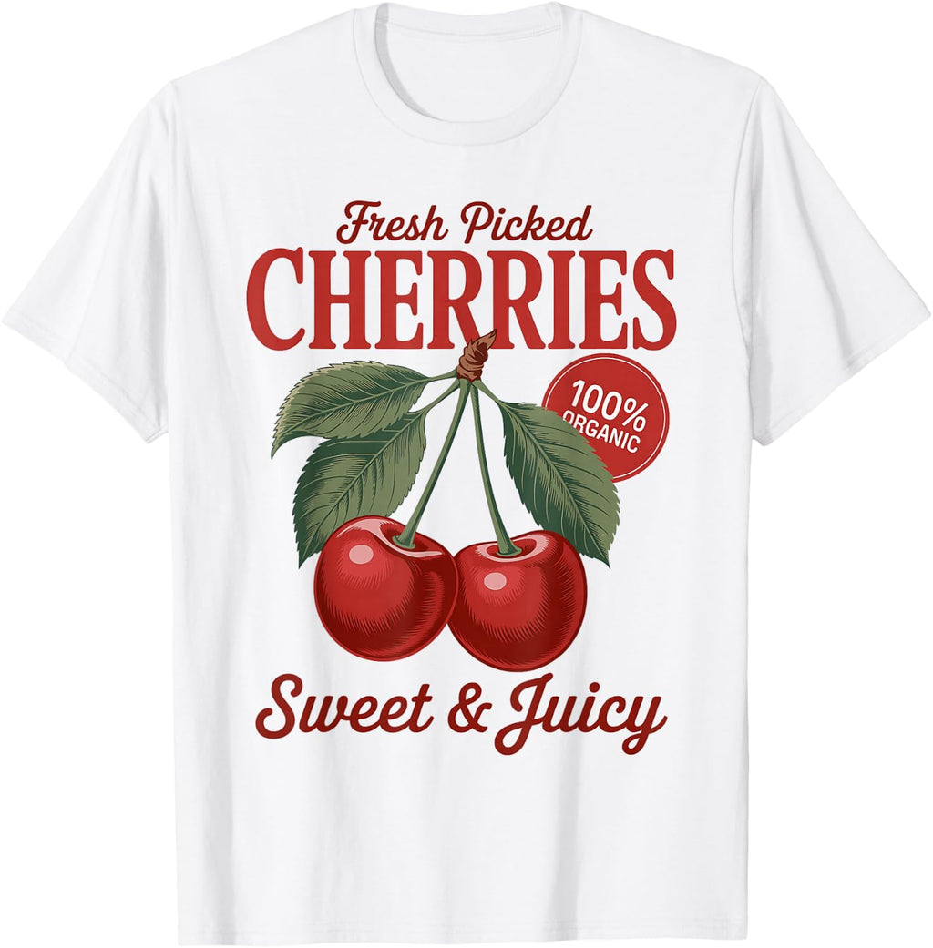 Cherry Farmer's Market Fresh Picked Cherries Cherry Lover T-Shirt