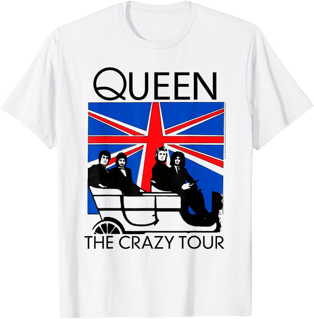 Queen Official Crazy Tour Union Jack T-Shirt