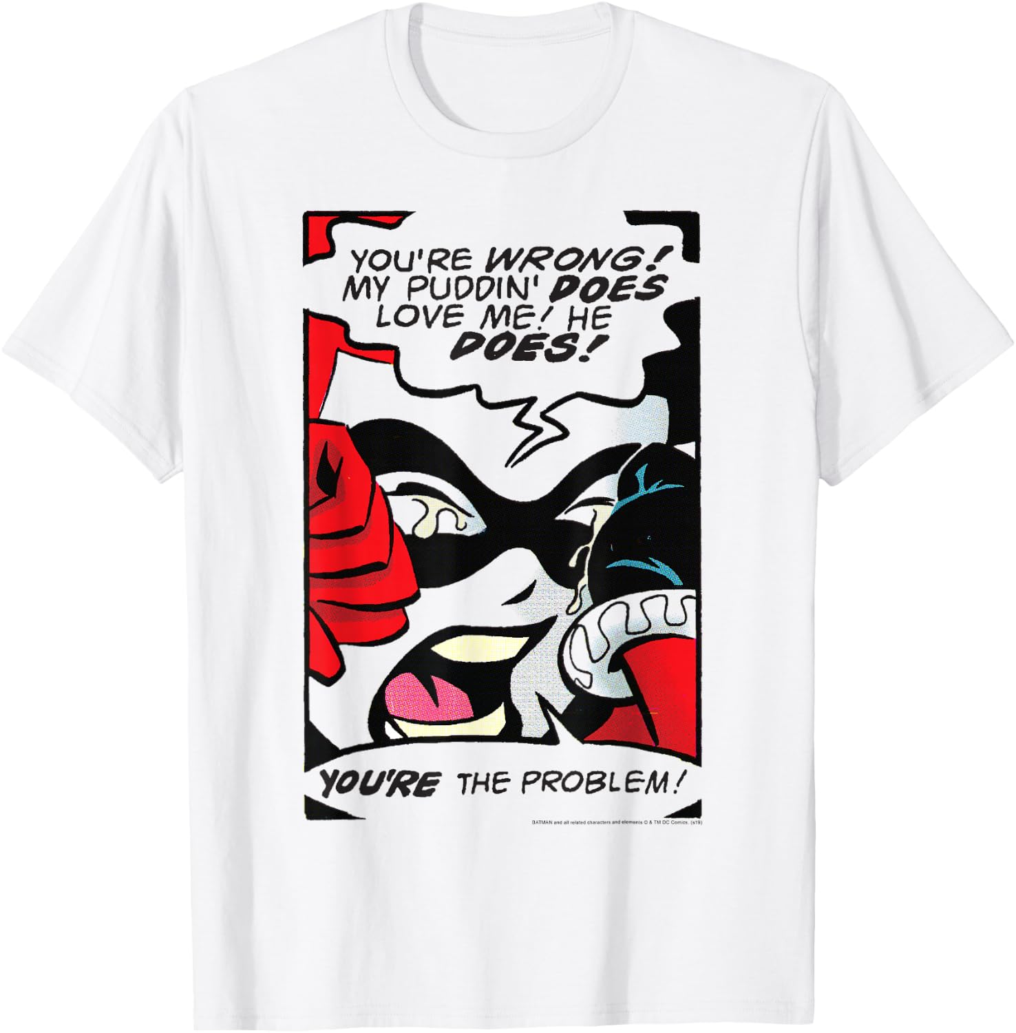 DC Comics Batman Harley Quinn Pop Cover T-Shirt