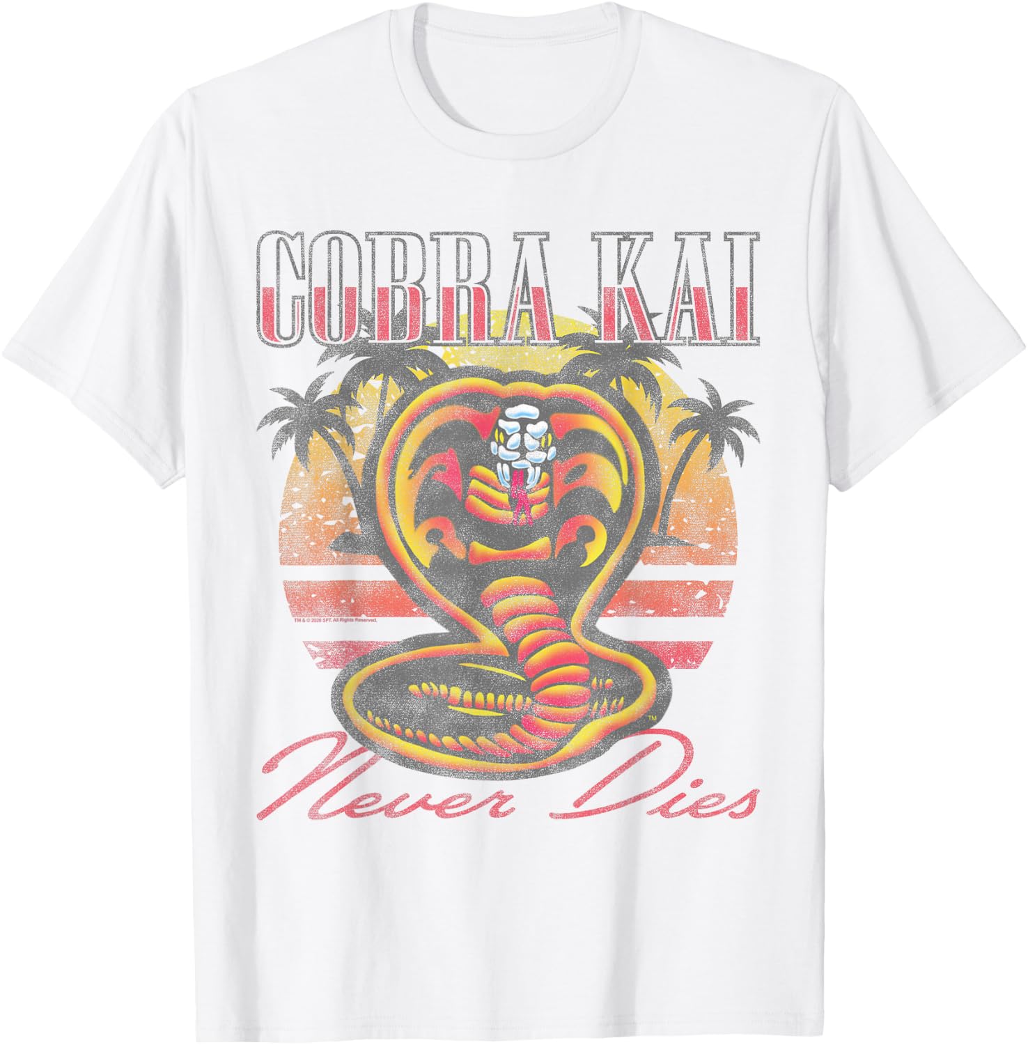 Cobra Kai Vintage California Summer Palm Trees TV Show T-Shirt