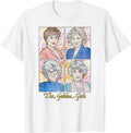 The Golden Girls Modern Cast Sketch Retro TV Show T-Shirt