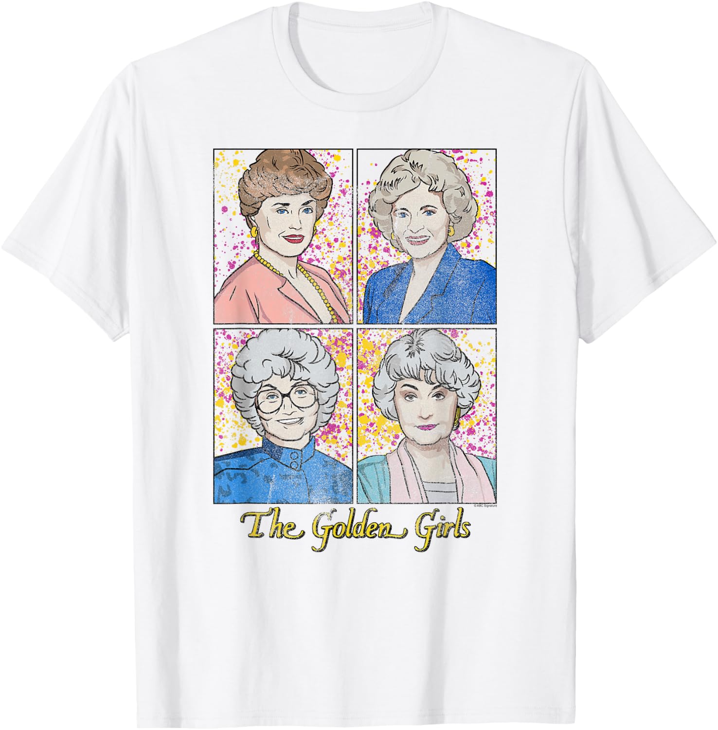 The Golden Girls Modern Cast Sketch Retro TV Show T-Shirt