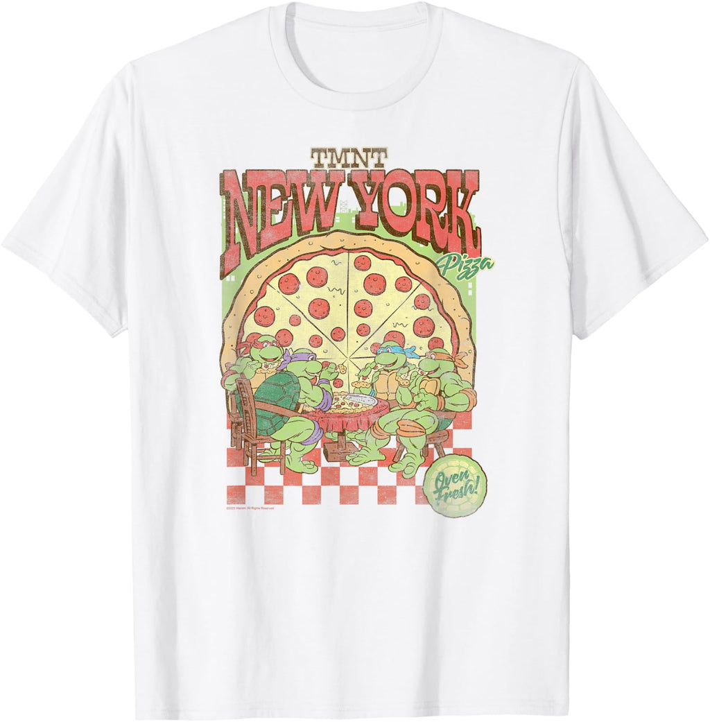 Teenage Mutant Ninja Turtles TMNT New York Pizza Retro T-Shirt