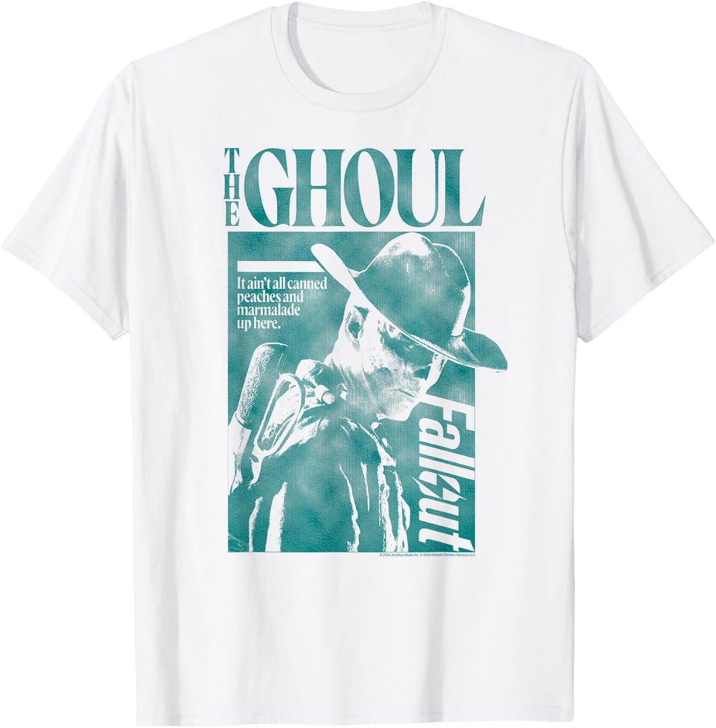 Fallout The Ghoul Modern Collage Teal Photo TV Show T-Shirt