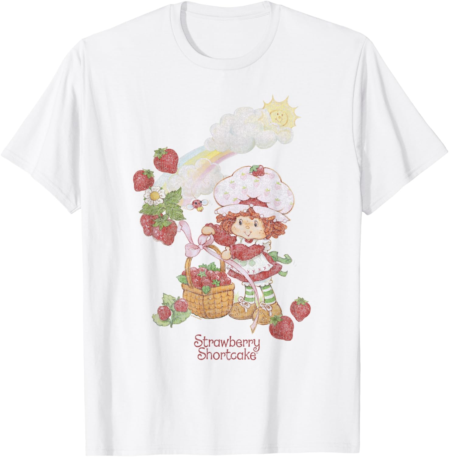 Strawberry Shortcake Rainbow Full Berry Basket Poster T-Shirt