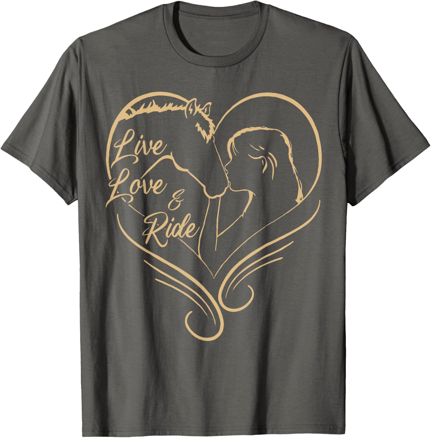 Horse-Shirt Girl Live Love and Ride Horseback Riding Women T-Shirt