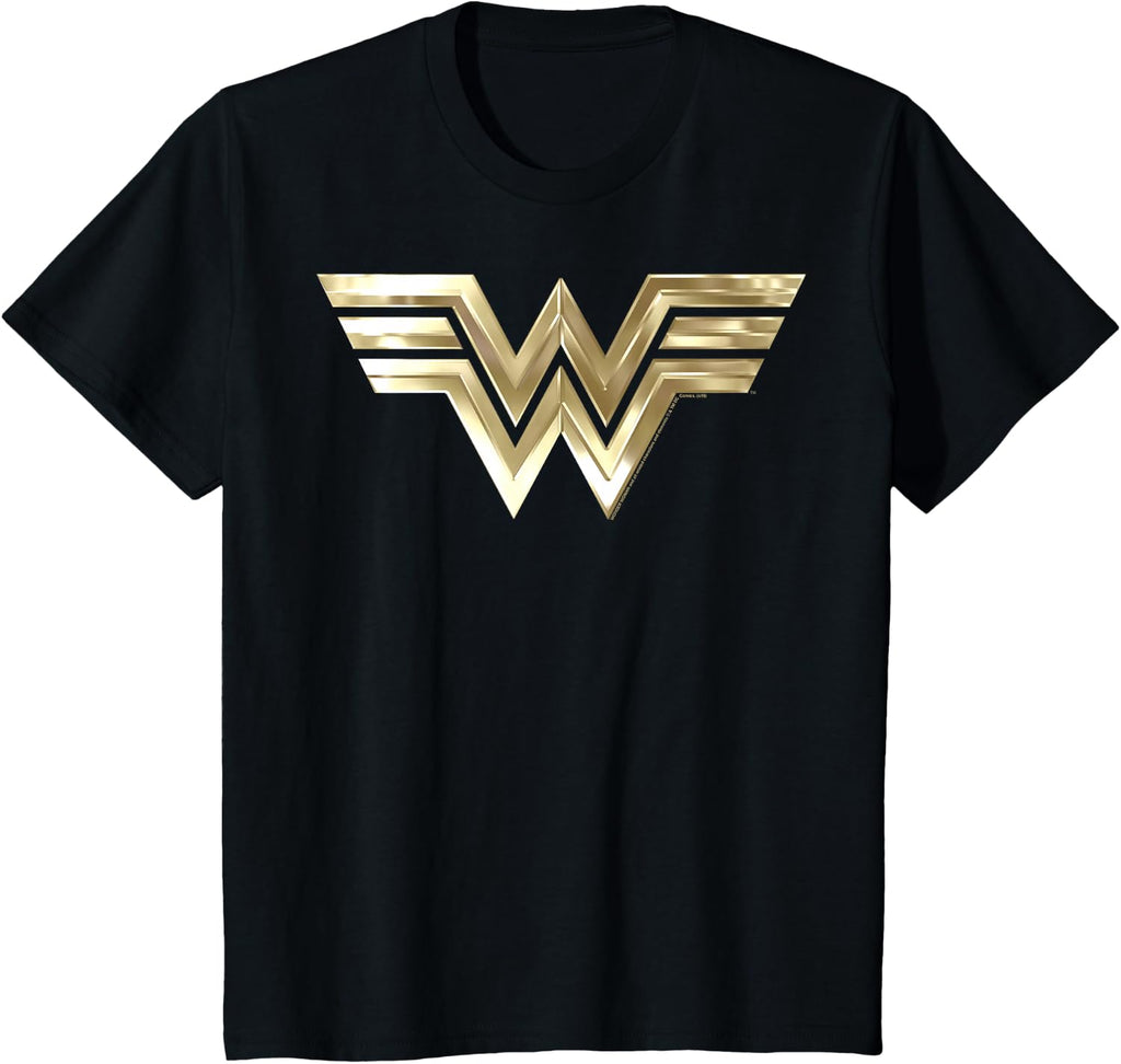 Kids DC Comics Wonder Woman 1984 Gold Logo T-Shirt