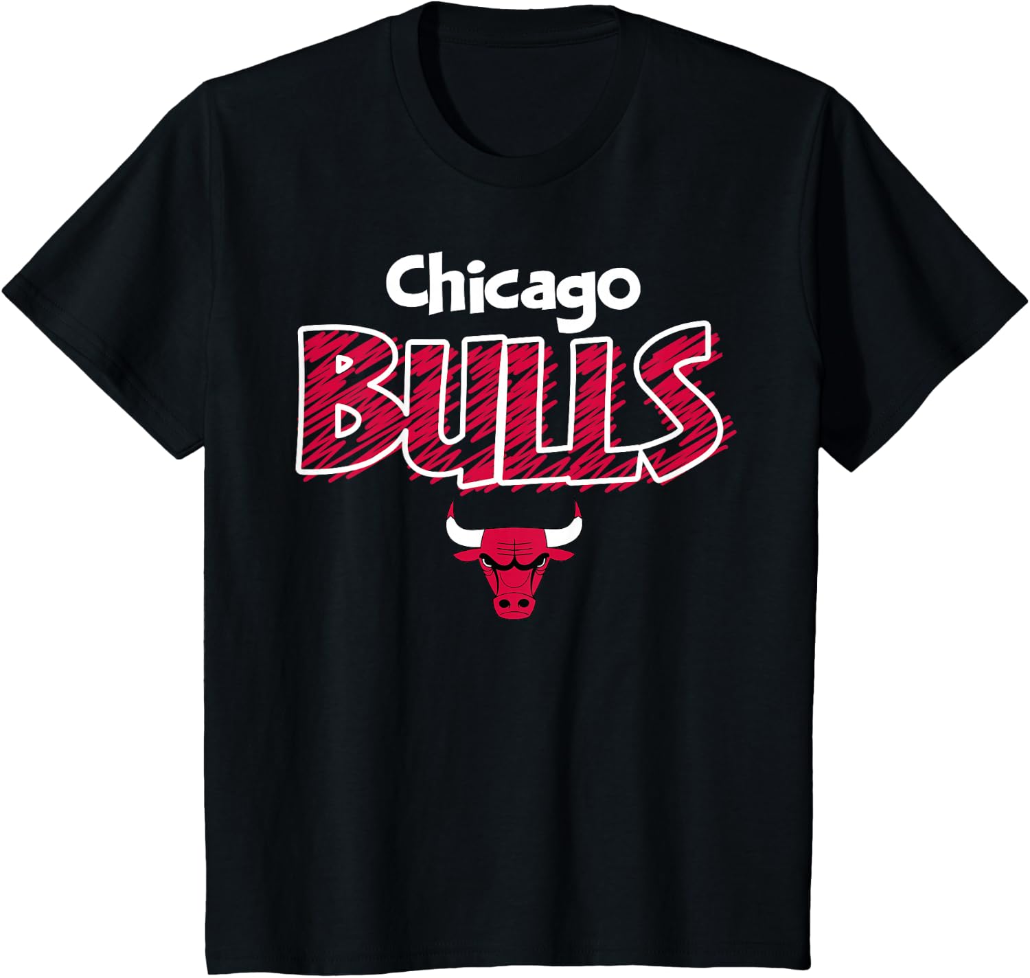 Kids NBA - Chicago Bulls Team Scribble Youth T-Shirt