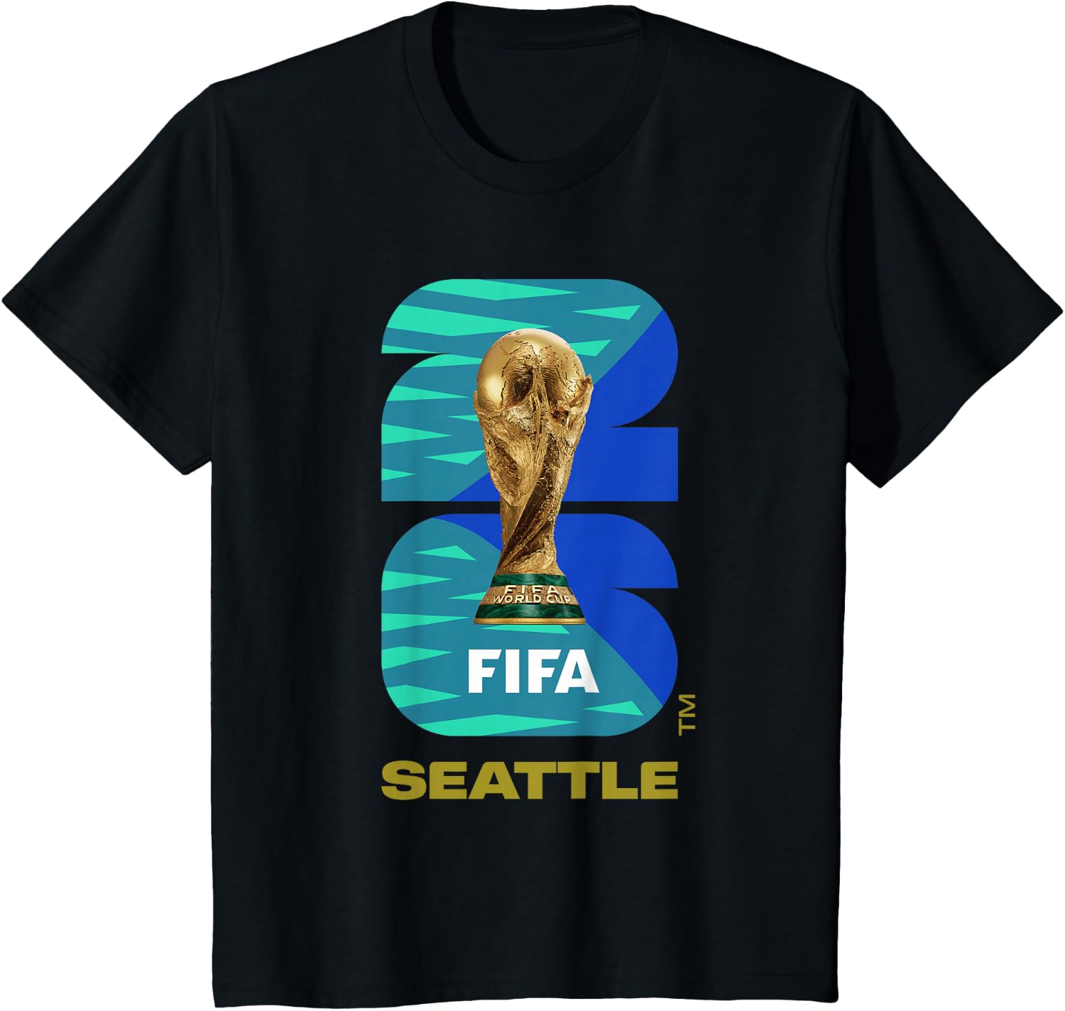 Kids FIFA World CUP26 Seattle Trophy Color T-Shirt