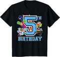 Kids DC Comics Teen Titans Go! 5th Birthday T-Shirt