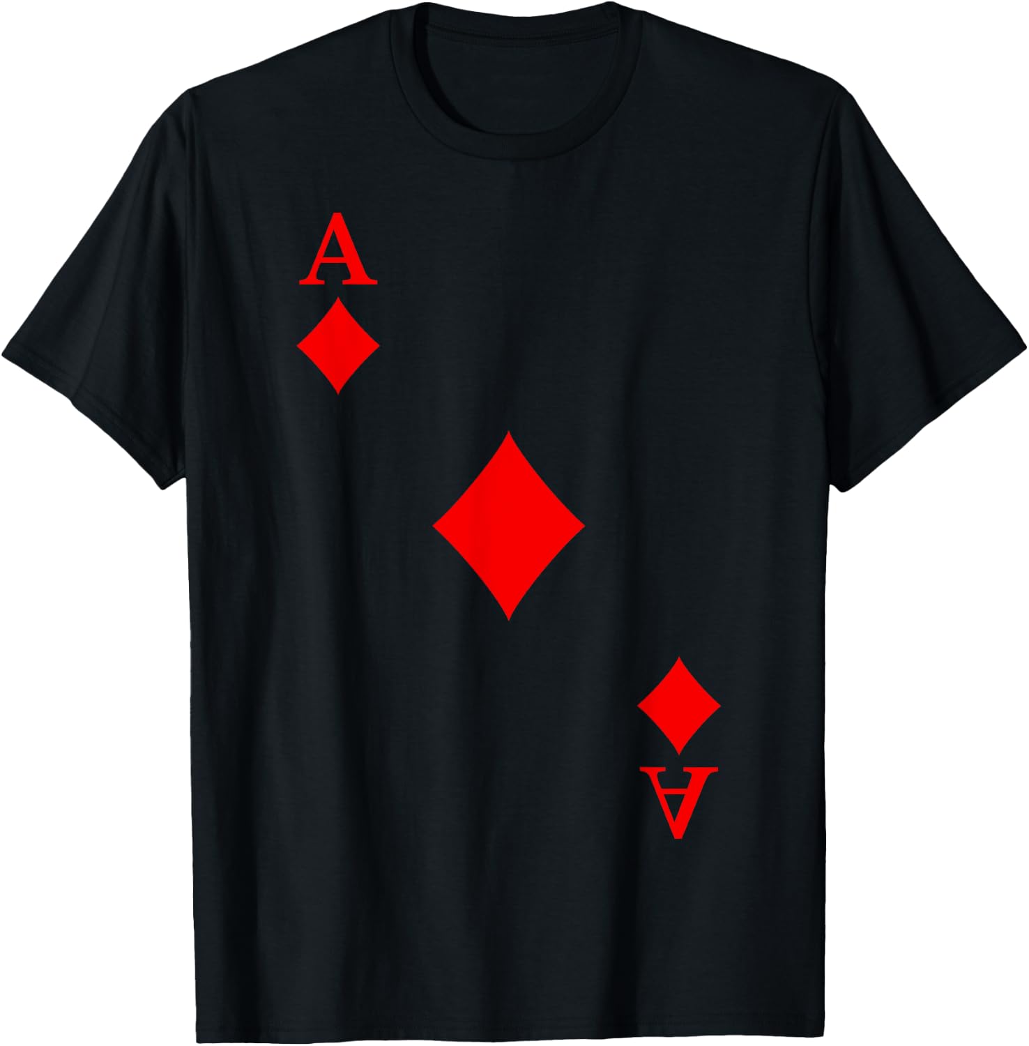 Playing card Ace of Diamonds Costume Poker card player T-Shirt
