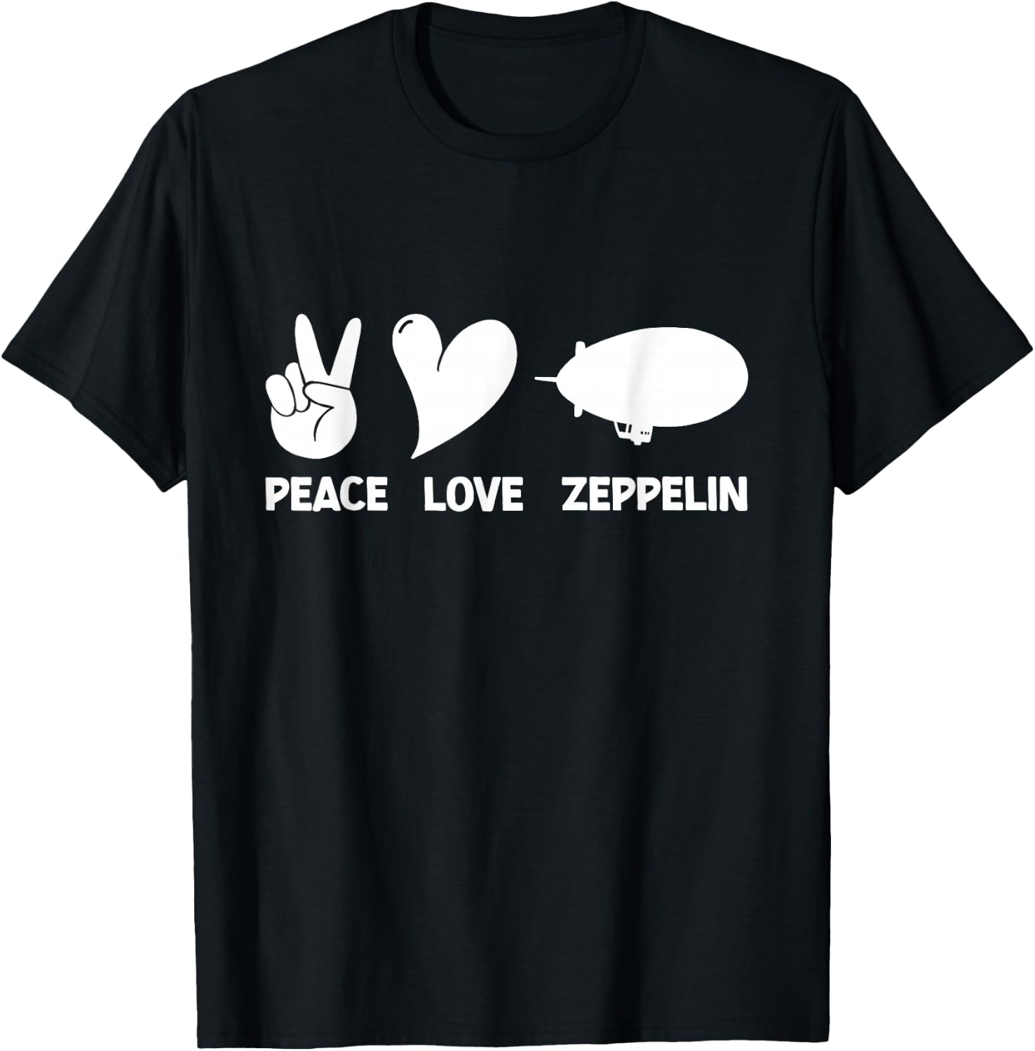Retro Zeppelin 70s 80s Dirigible Airship Zepelin Zepplin T-Shirt