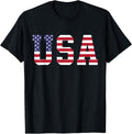 USA National American Flag 4th of July T-Shirt