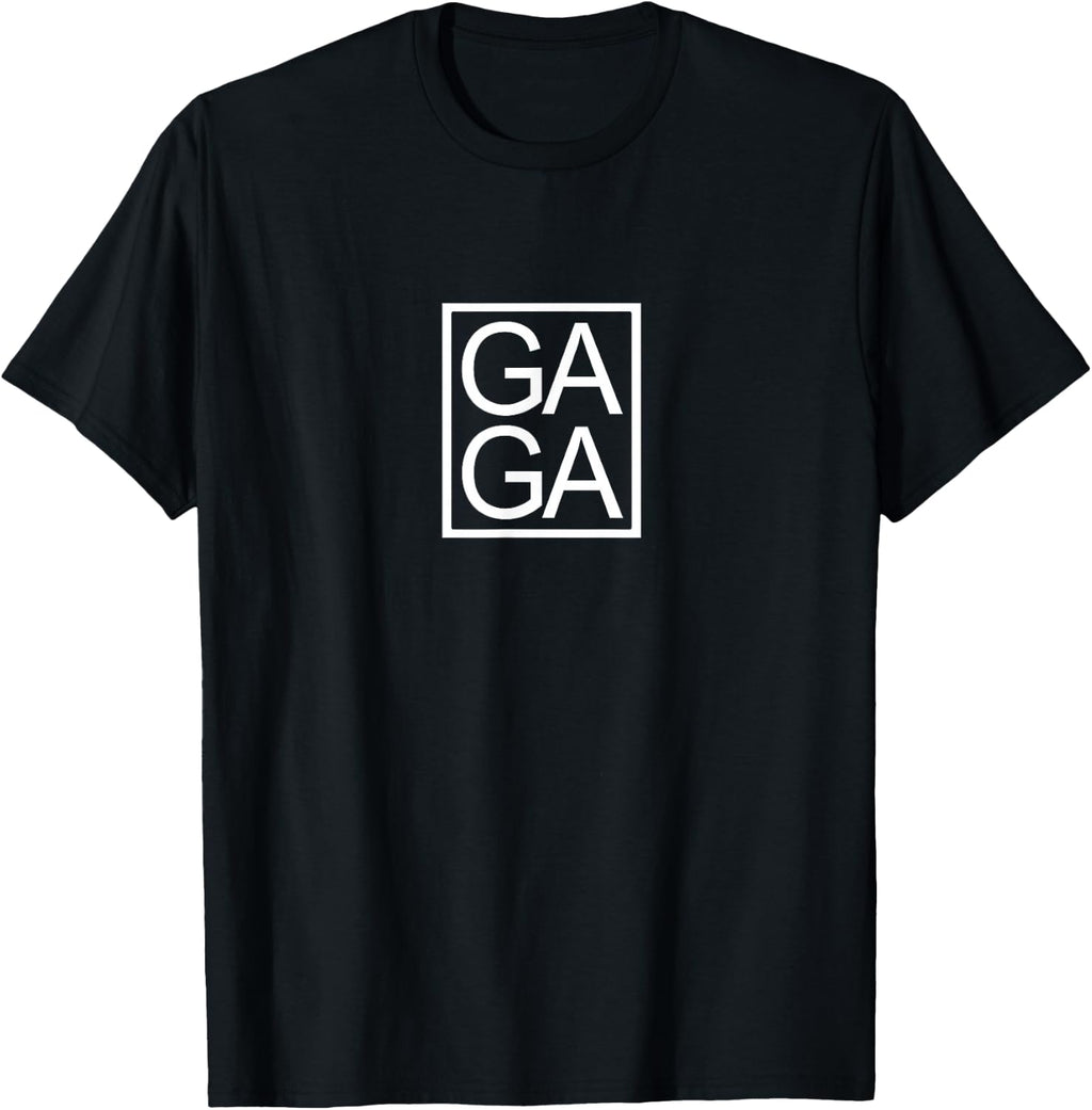 GAGA Novelty Graphic Design Minimalist Typography Gift T-Shirt