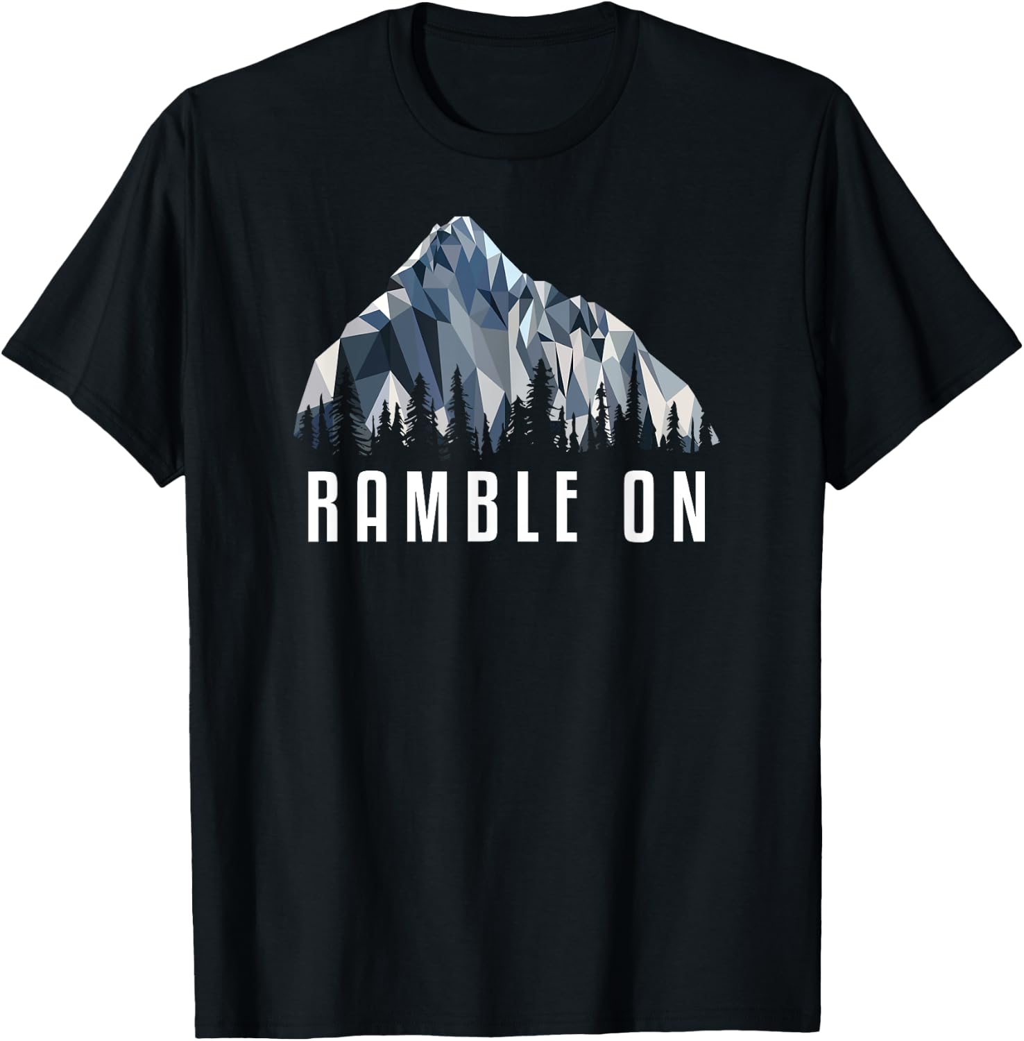 Funny Hiking Shirt Ramble On Low Poly Gift