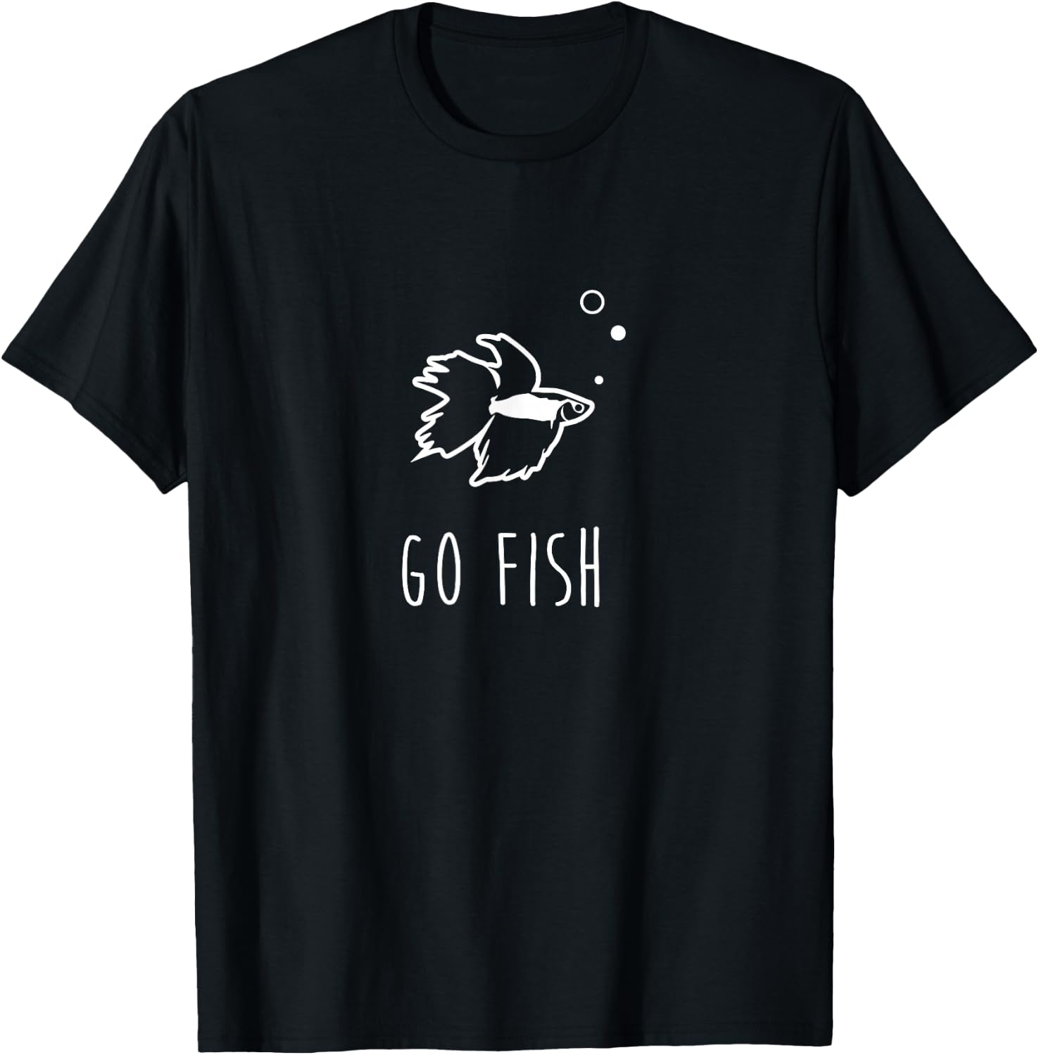 Betta Fish Shirt, Go Fish Funny Cute Pet Owner Gift T-Shirt