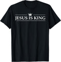 Christian Jesus is King Design Crown T-Shirt