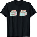 Funny Milk Box Breastfeeding Boobs Gag Breast Boobies Meme T-Shirt