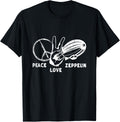 Retro Zeppelin 70s 80s Dirigible Airship Zepelin Zepplin T-Shirt