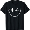 Winking Smile Face Shirt Cute Funny Happy Wink Smiling Face T-Shirt