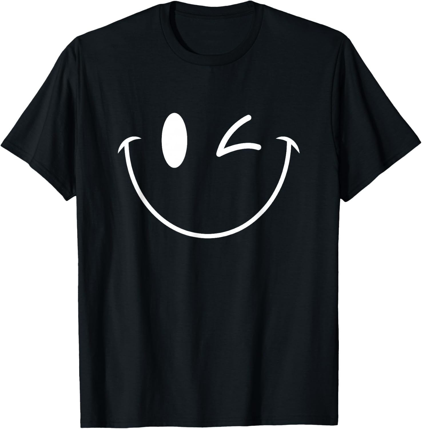 Winking Smile Face Shirt Cute Funny Happy Wink Smiling Face T-Shirt