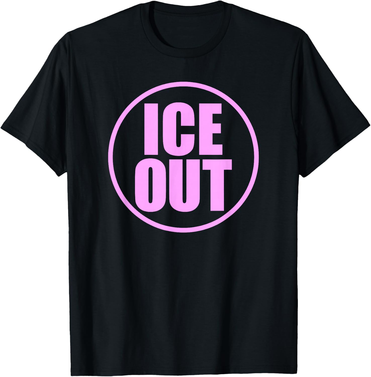 ICE Out Circular Button Style T-Shirt