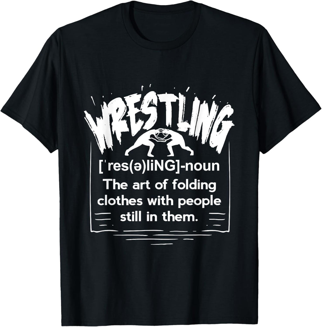 Funny Wrestling Definition Wrestler T-Shirt Small