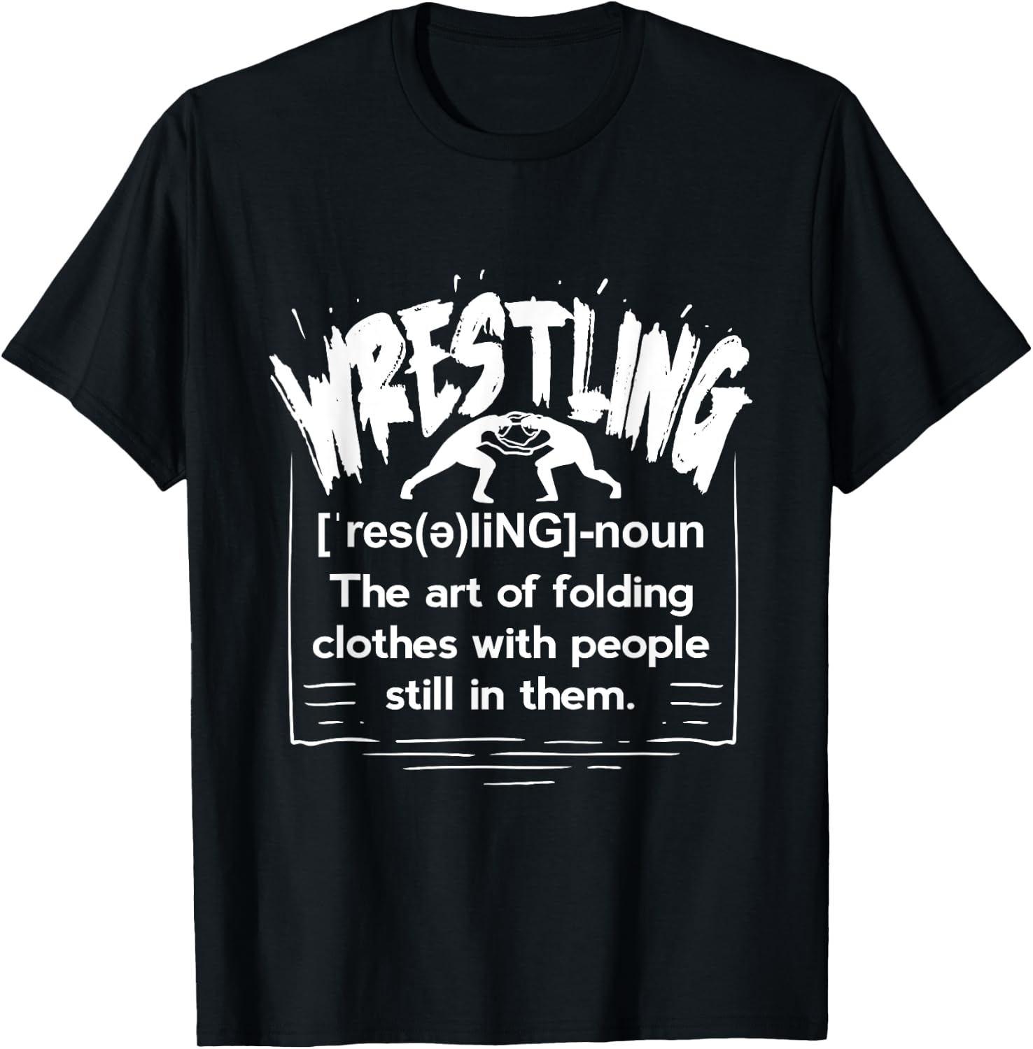 Funny Wrestling Definition Wrestler T-Shirt Small