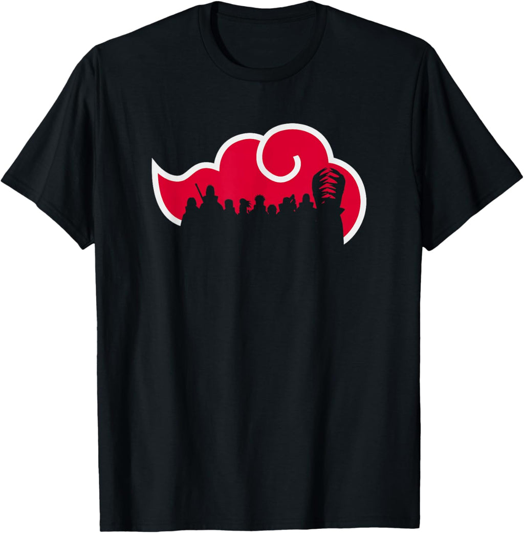 Naruto Shippuden Akatsuki Silhouette Anime T-Shirt