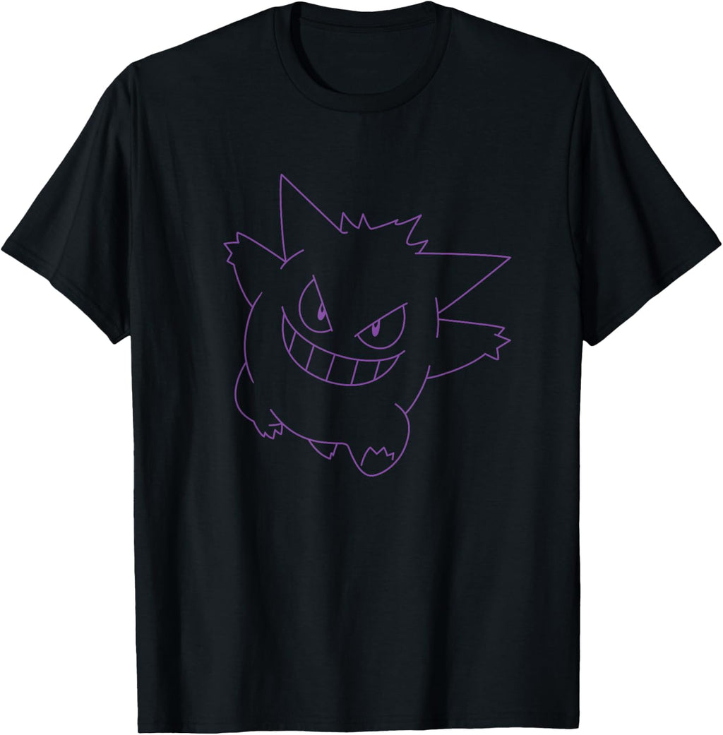 Pokemon Gengar Big Face Outline T-Shirt