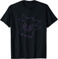 Pokemon Gengar Big Face Outline T-Shirt