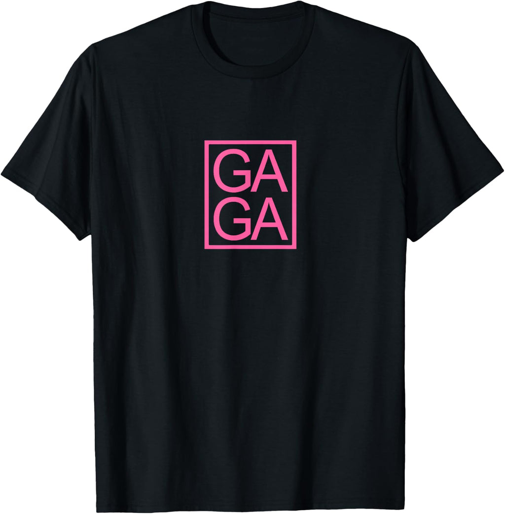 GAGA Novelty Graphic Tee Unique Fun Gaga Typography T-Shirt