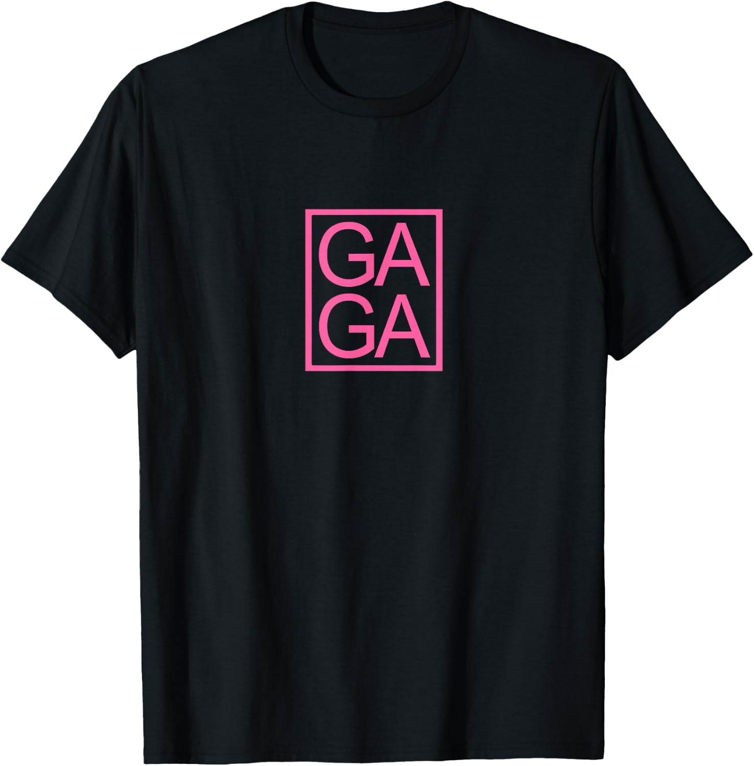 GAGA Novelty Graphic Tee Unique Fun Gaga Typography T-Shirt
