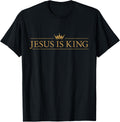 Classic Jesus is King with Crown Christian T-Shirt