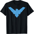 DC Comics Nightwing Classic Superhero Blue Logo T-Shirt