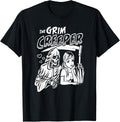 The Grim Creeper Creepy Cute Dark Humor Bartender Skeleton T-Shirt