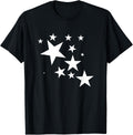 White Stars Star-Pattern-Design Costume Gift Men Women Kids T-Shirt