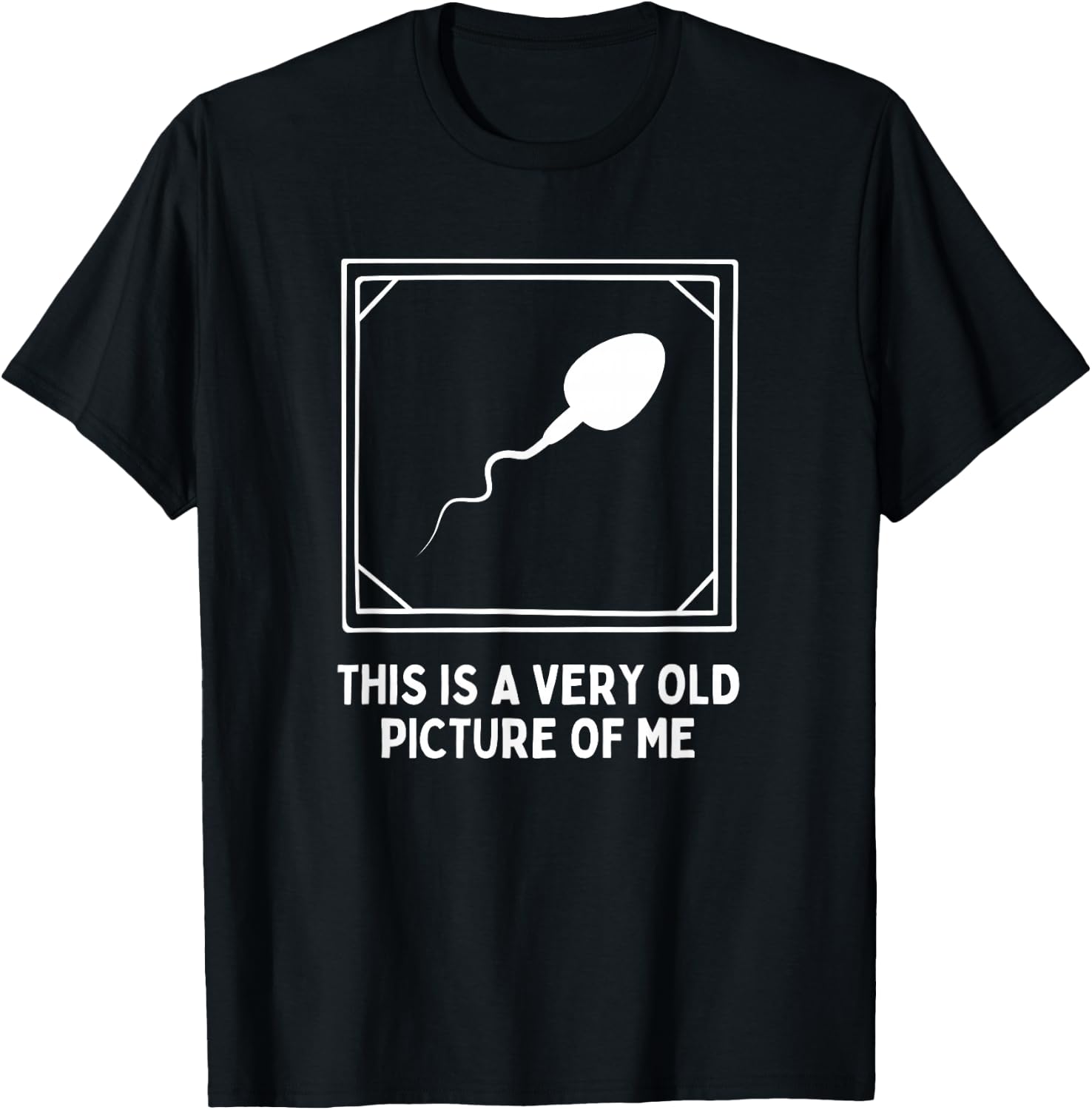 This is a Very Old Picture of me Gag Adult Funny T-Shirt
