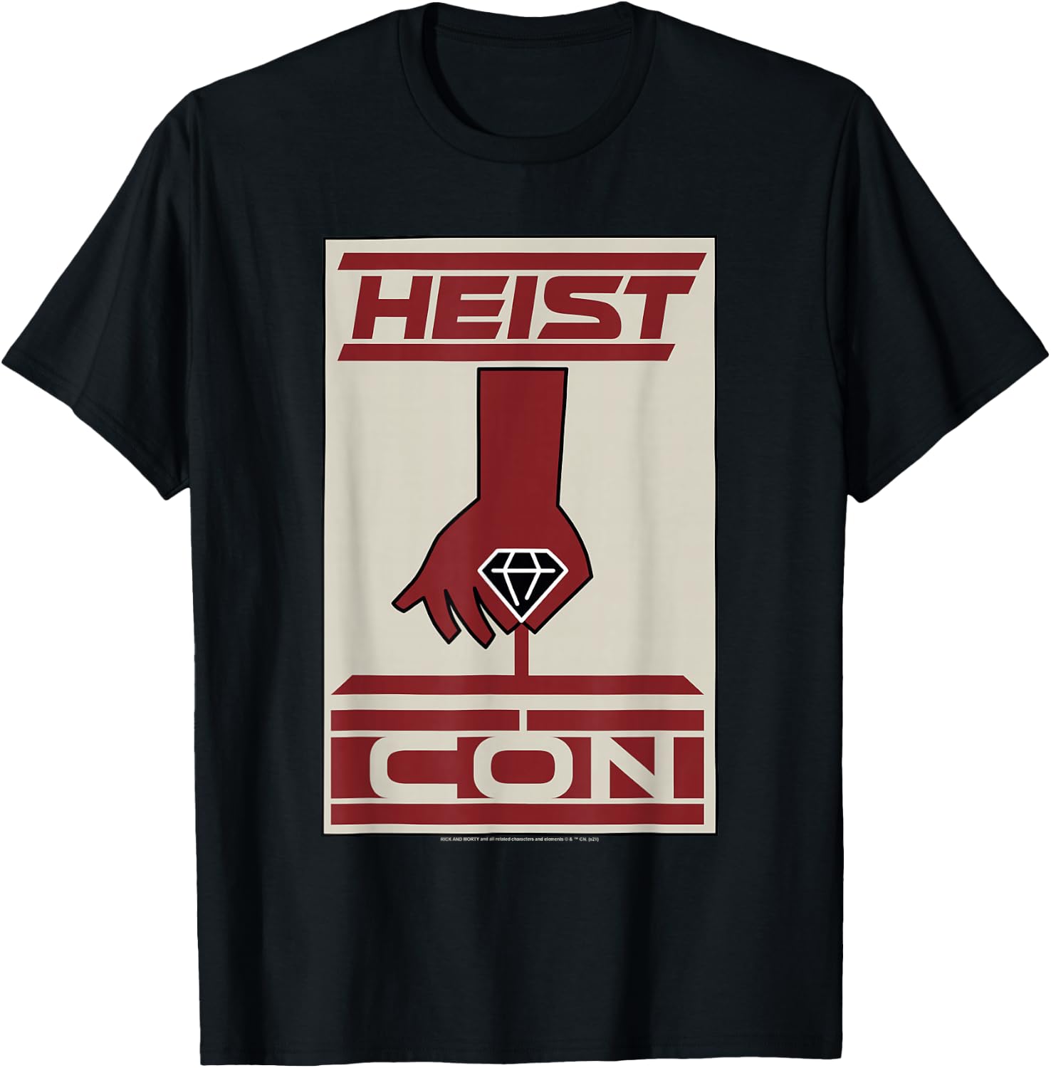 Rick and Morty Heist Con Logo T-Shirt