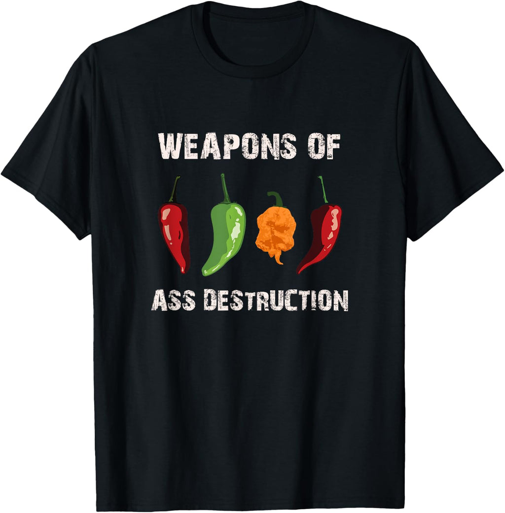 Funny Pepper Chili Head Spicy hot Foods T-Shirt