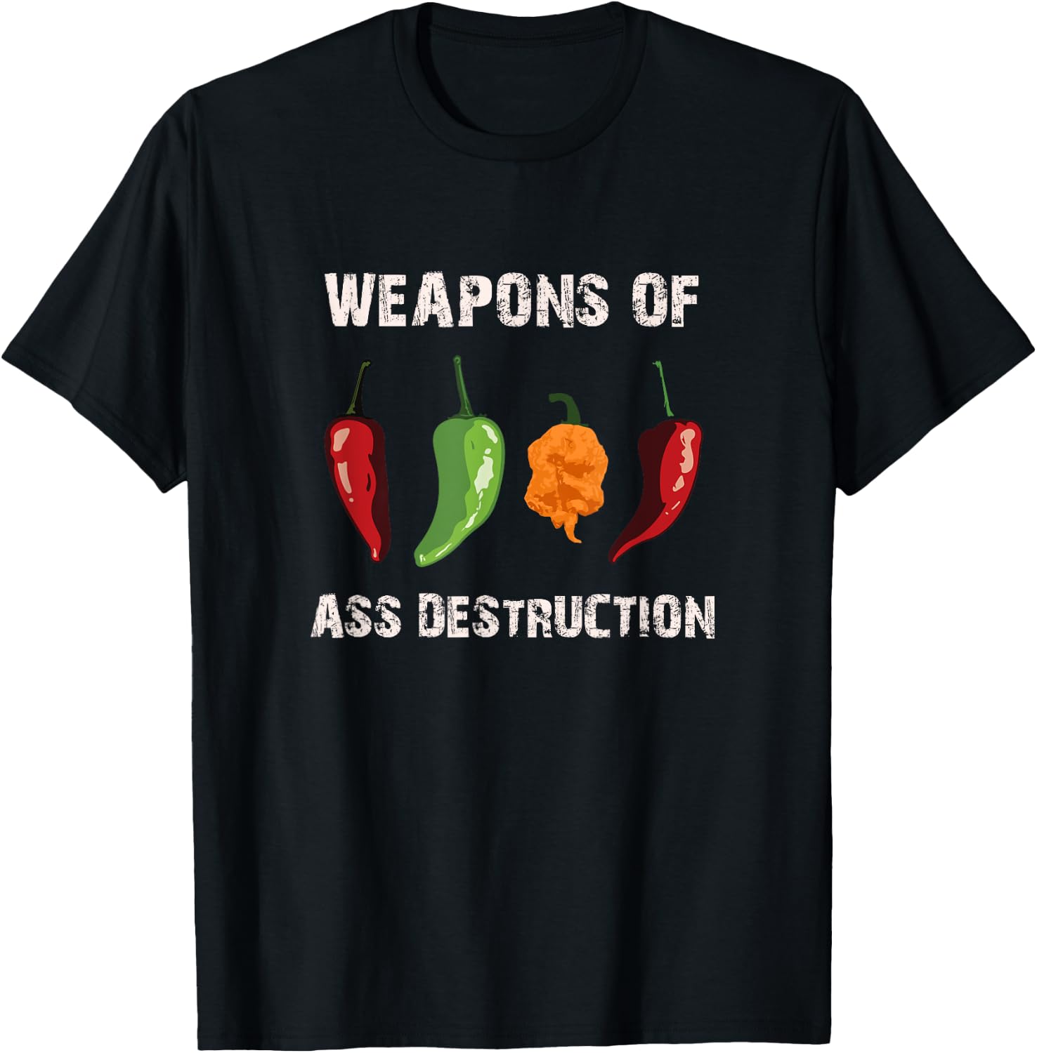Funny Pepper Chili Head Spicy hot Foods T-Shirt