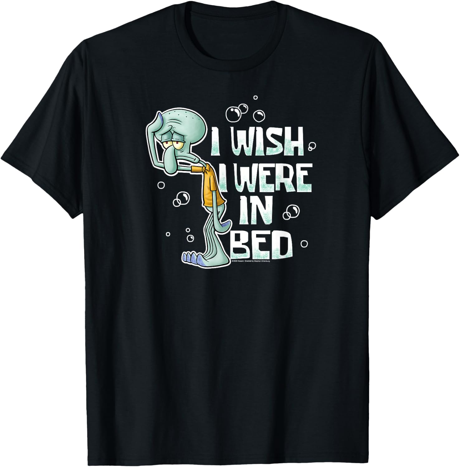 Spongebob Squarepants - Squidward I Wish I were in Bed T-Shirt
