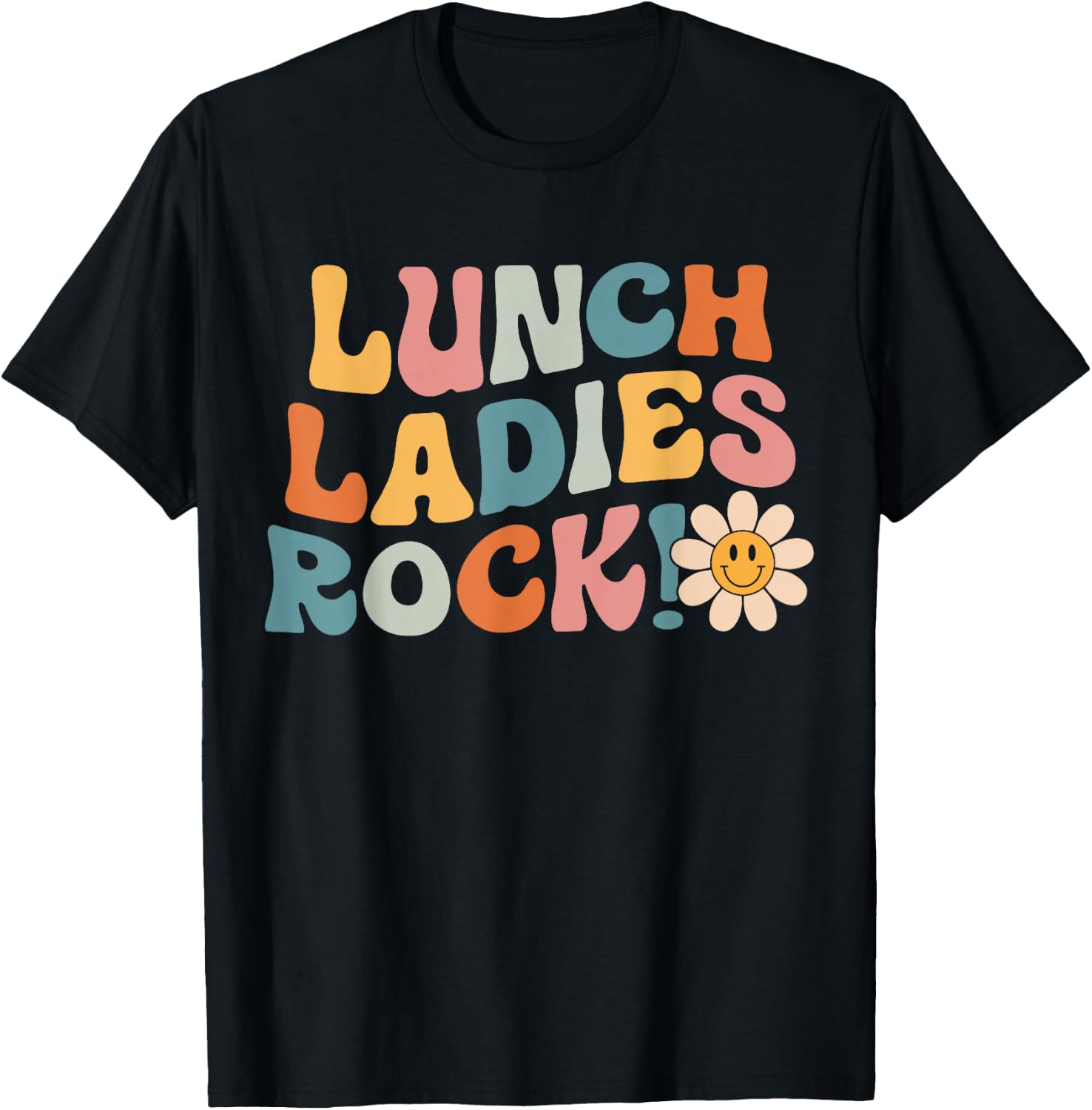 Lunch Ladies Rock! - Retro Lunch Ladies Squad Cafeteria Crew T-Shirt